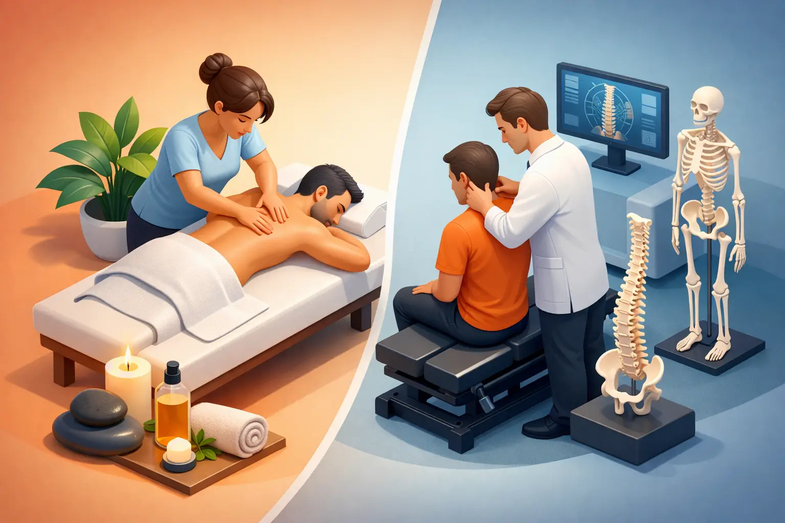 Massage Versus Chiropractic Care: Which Helps?